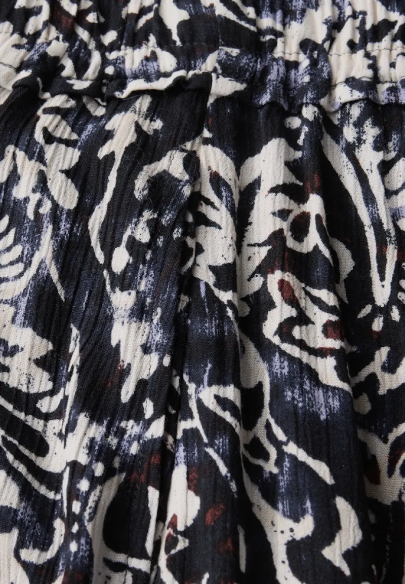 STREET ONE STUDIO Röcke*Gemusterter Musselin-Rock dark void blue