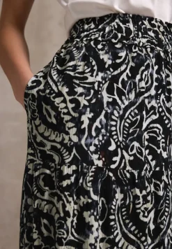 STREET ONE STUDIO Röcke*Gemusterter Musselin-Rock dark void blue