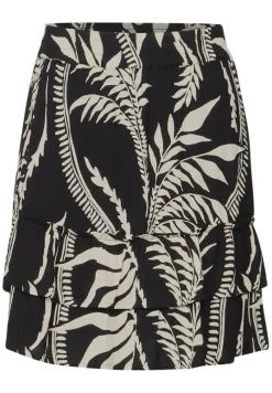 STREET ONE STUDIO Röcke*Gemusterter Paperbag Rock Black