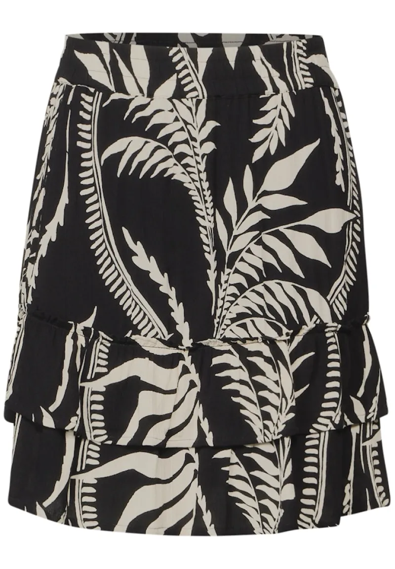 STREET ONE STUDIO Röcke*Gemusterter Paperbag Rock Black