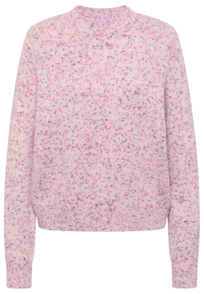 Cecil Pullover & Sweatshirts*Gemusterter Strickpullover dark blossom melange