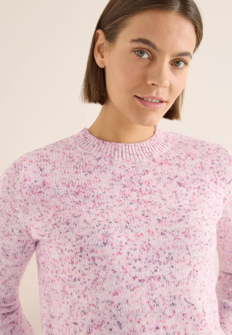 Cecil Pullover & Sweatshirts*Gemusterter Strickpullover dark blossom melange