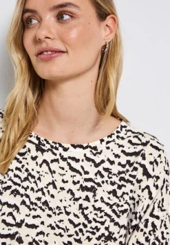 Street One Shirts*Gemustertes Batwing Shirt morning beige