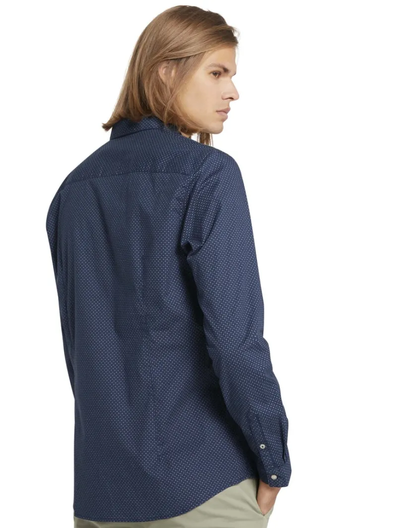 Tom Tailor Denim Hemden*gemustertes Hemd navy dot cross print