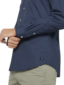 Tom Tailor Denim Hemden*gemustertes Hemd navy dot cross print