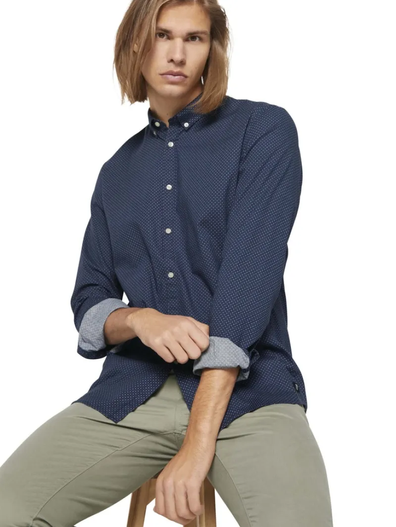 Tom Tailor Denim Hemden*gemustertes Hemd navy dot cross print