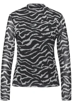 STREET ONE STUDIO Shirts*Gemustertes Mesh-Shirt flint grey