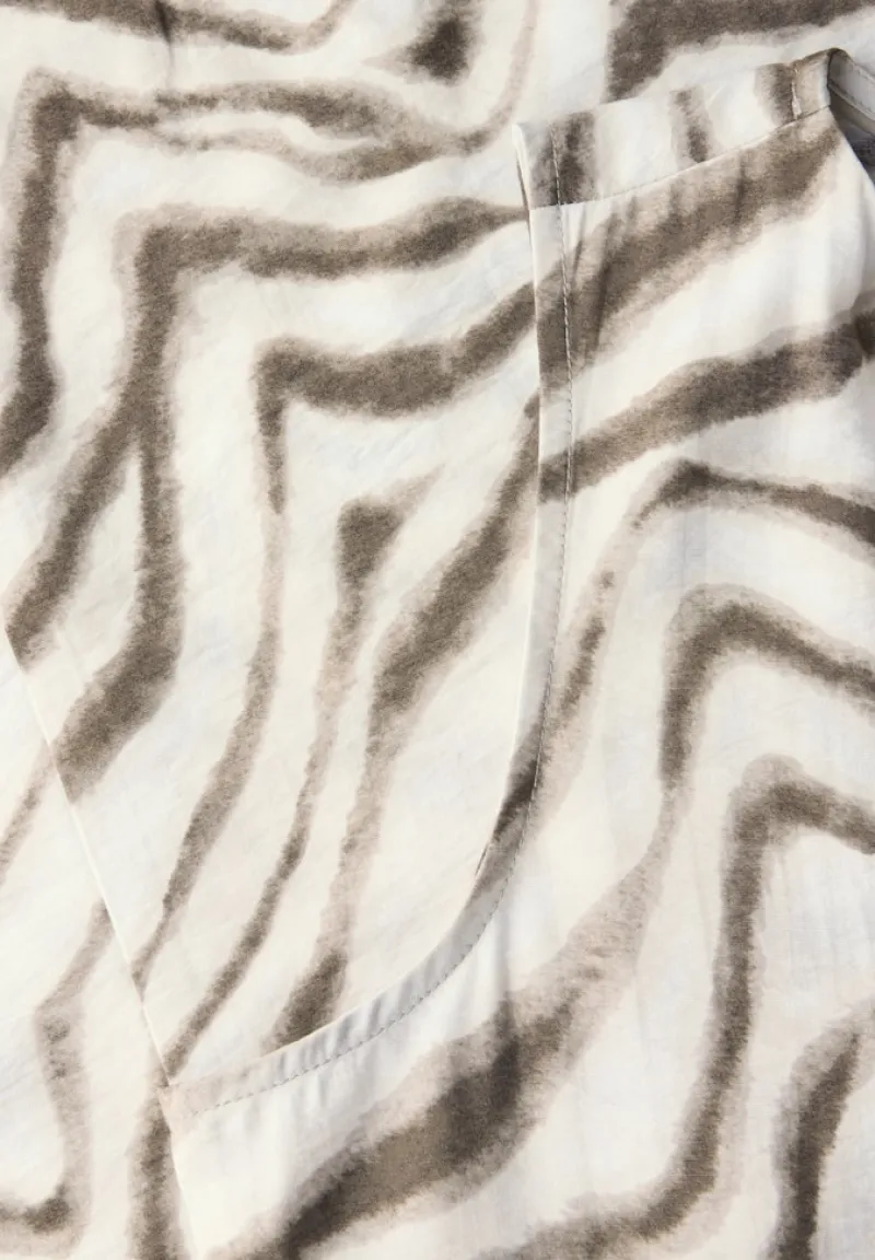 Street One Kleider*Gemustertes Midi-Kleid tumbled beige