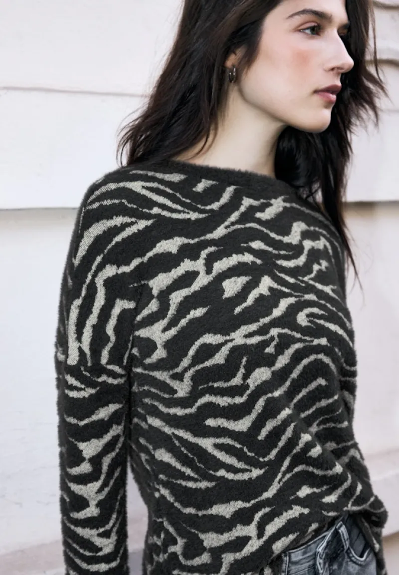 STREET ONE STUDIO Shirts*Gemustertes Shirt deep ash grey