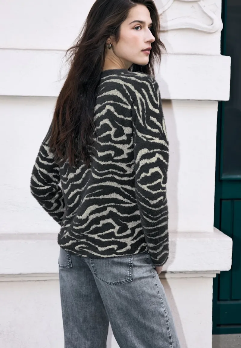 STREET ONE STUDIO Shirts*Gemustertes Shirt deep ash grey