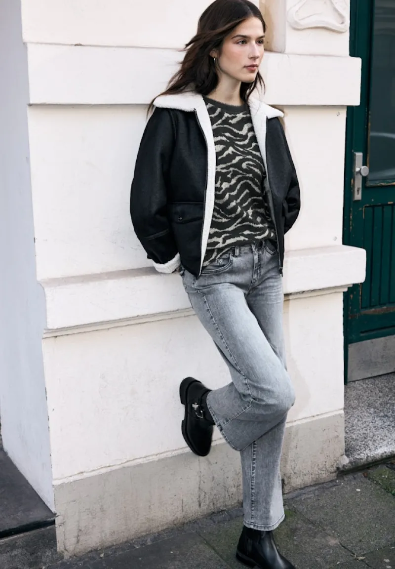 STREET ONE STUDIO Shirts*Gemustertes Shirt deep ash grey