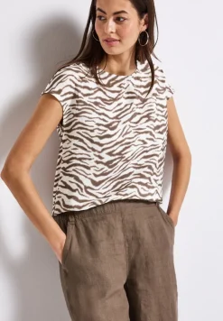 Street One Shirts*Gemustertes Shirt nomad brown