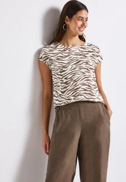 Street One Shirts*Gemustertes Shirt nomad brown