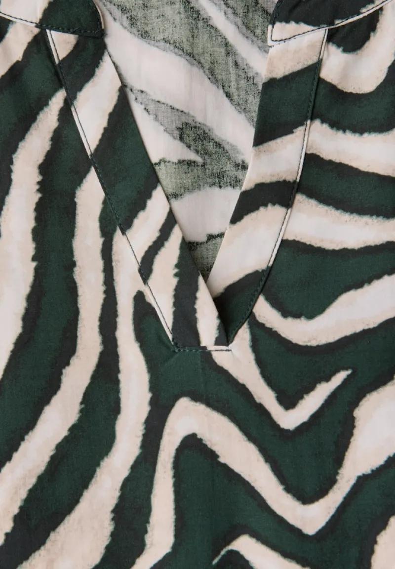 Street One Kleider*Gemustertes Tunika-Kleid pine grove green