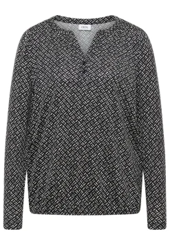 Cecil Shirts*Gemustertes Tunika-Shirt light greige
