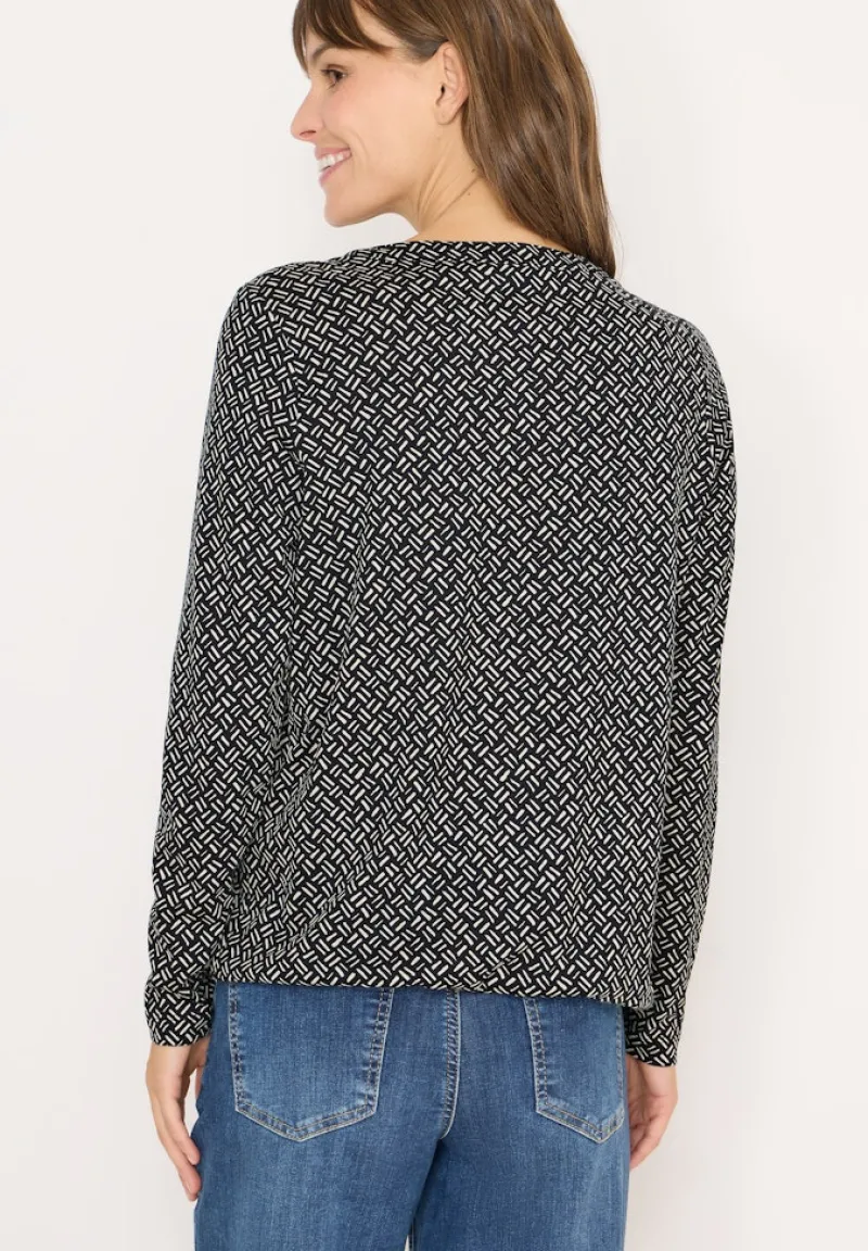 Cecil Shirts*Gemustertes Tunika-Shirt light greige