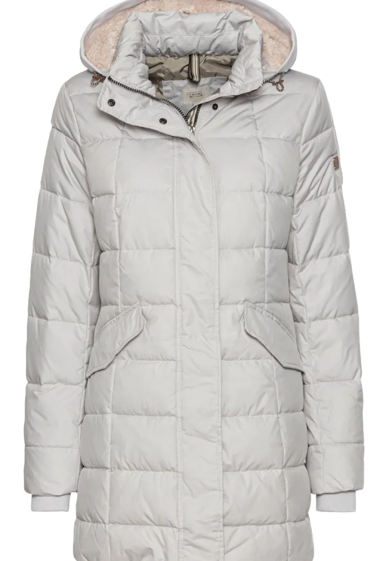 Camel Active Jacken*Gesteppte Jacke mit abnehmbarer Kapuze Silver