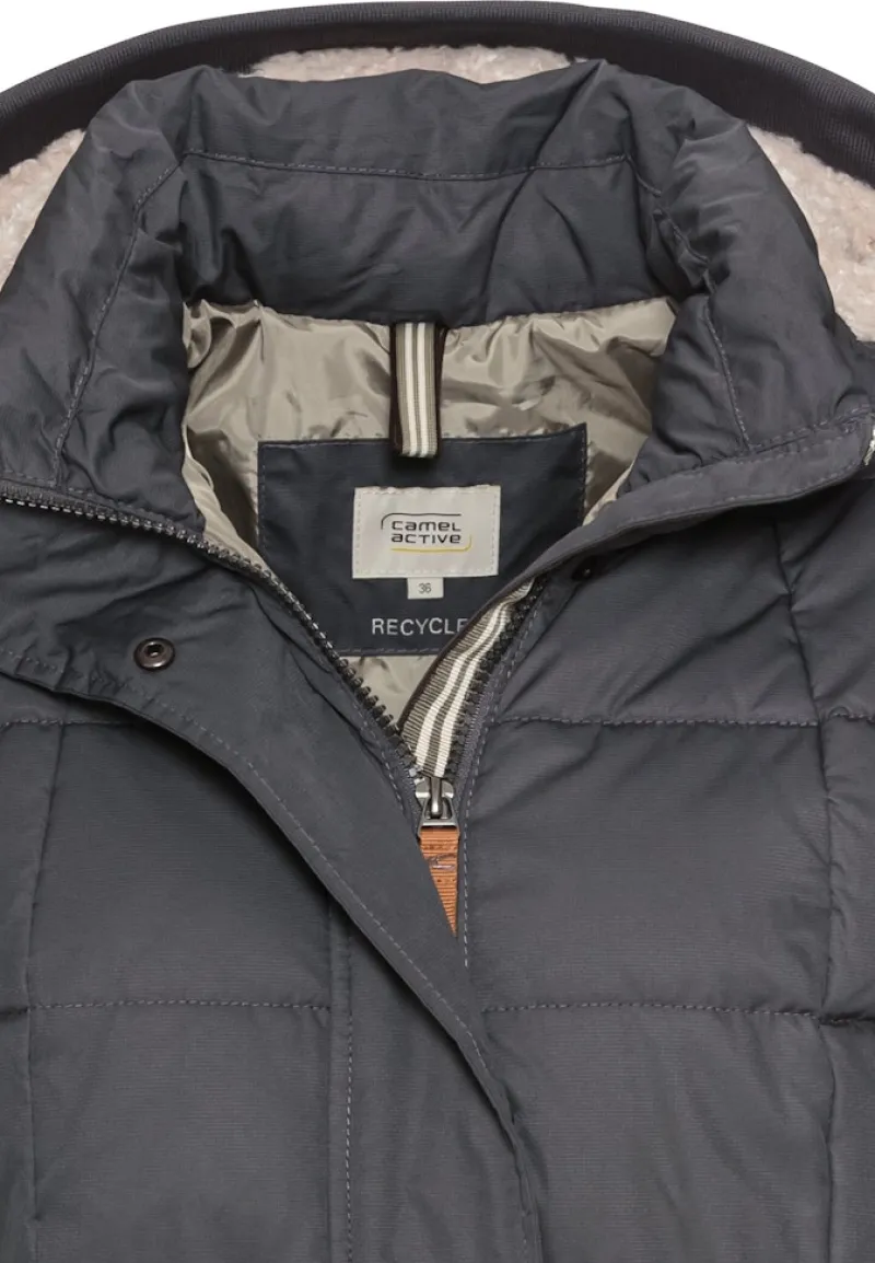 Camel Active Jacken*Gesteppte Jacke mit abnehmbarer Kapuze charcoal
