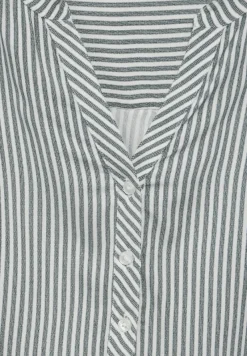 Cecil Blusen*Gestreifte Basic Bluse fir green