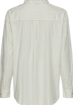 Camel Active Blusen*Gestreifte Bluse aus reiner Baumwolle eukalyptus stripes