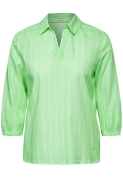 Cecil Blusen*Gestreifte Bluse matcha lime