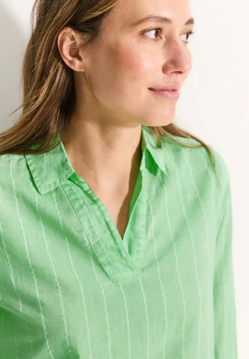Cecil Blusen*Gestreifte Bluse matcha lime