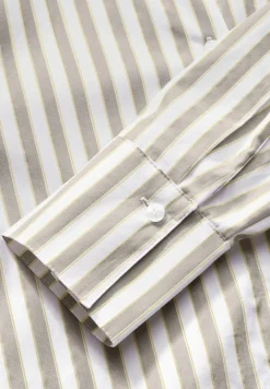 Street One Blusen*Gestreifte Hemdbluse breezy beige