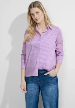 Cecil Blusen*Gestreifte Hemdbluse sporty lilac
