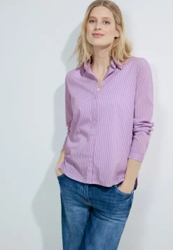 Cecil Blusen*Gestreifte Hemdbluse sporty lilac