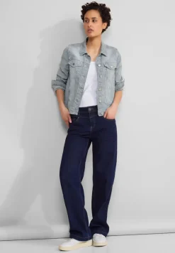 Street One Jacken*Gestreifte Jeansjacke stripe soft washed