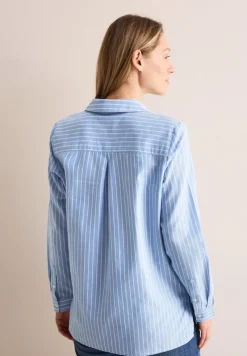 Cecil Blusen*Gestreifte Oxford Bluse fresh light blue