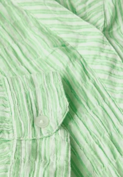 Cecil Blusen*Gestreifte Seersucker Bluse iced neon green