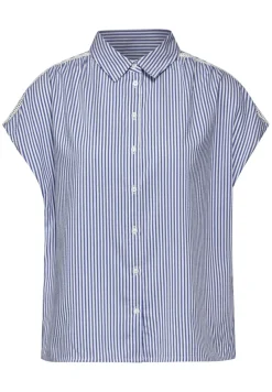 Street One Blusen*Gestreifte Sommer Bluse original blue