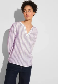 Street One Blusen*Gestreifte Tunika Bluse smell of lavender