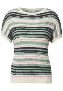 Cecil Pullover & Sweatshirts*Gestreifter Pullover slate khaki