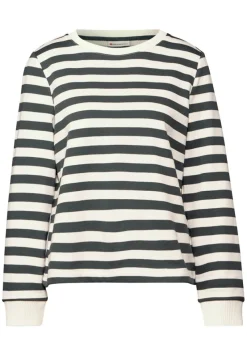 Street One Pullover & Sweatshirts*Gestreifter Sweater marshy green