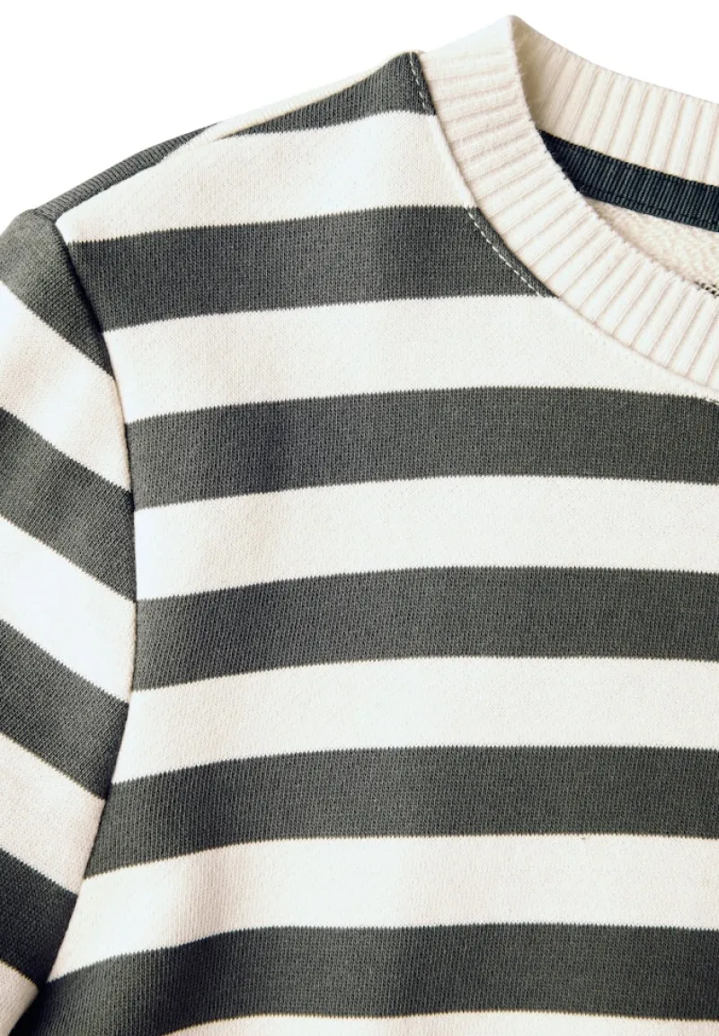 Street One Pullover & Sweatshirts*Gestreifter Sweater marshy green