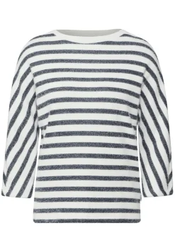 Cecil Shirts*Gestreiftes Federgarn Shirt universal blue