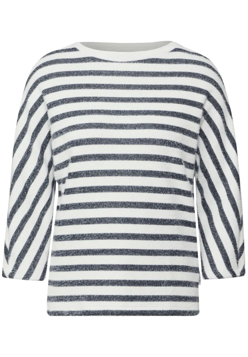 Cecil Shirts*Gestreiftes Federgarn Shirt universal blue