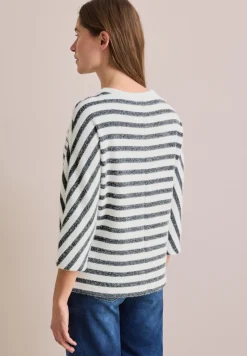 Cecil Shirts*Gestreiftes Federgarn Shirt universal blue