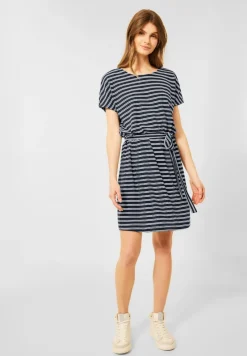 Cecil Kleider*Gestreiftes Jerseykleid River Blue