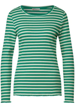 Street One Shirts*Gestreiftes Rippshirt fresh spring green
