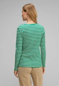 Street One Shirts*Gestreiftes Rippshirt fresh spring green