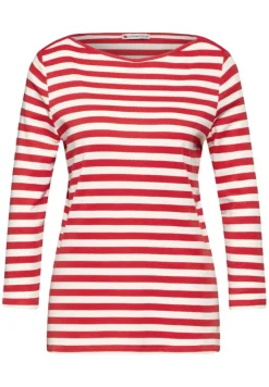 Street One Shirts*Gestreiftes Shirt mandarin red