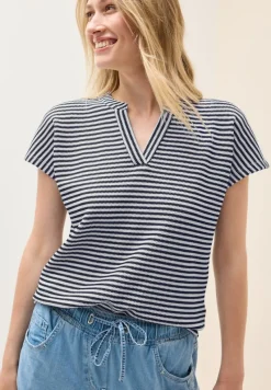 Cecil Shirts*Gestreiftes Strukturshirt urban navy blue