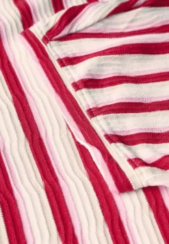 Cecil Shirts*Gestreiftes Strukturshirt glazed apple red