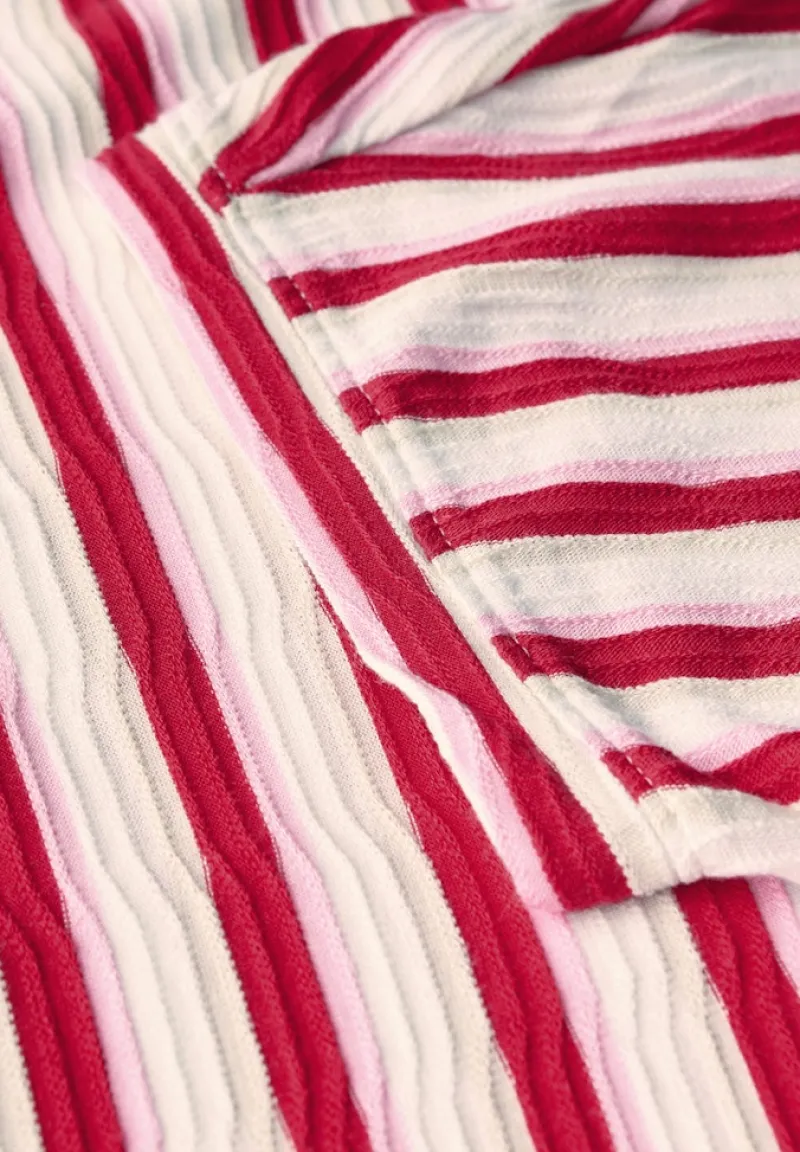 Cecil Shirts*Gestreiftes Strukturshirt glazed apple red