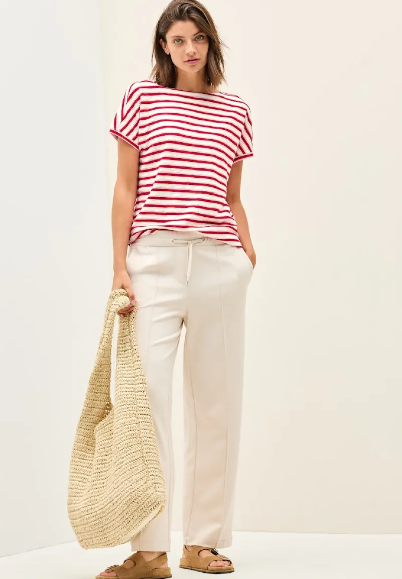 Cecil Shirts*Gestreiftes Strukturshirt glazed apple red