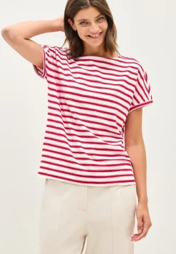 Cecil Shirts*Gestreiftes Strukturshirt glazed apple red