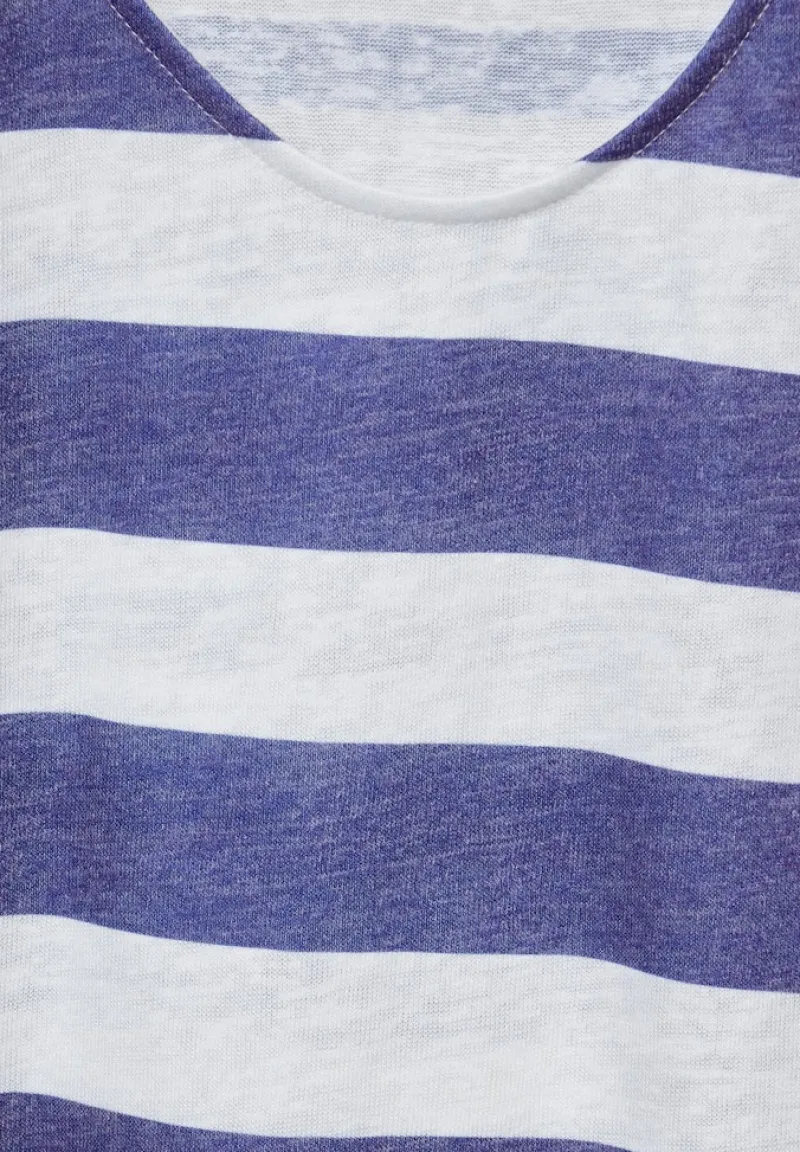 Street One Shirts*Gestreiftes T-Shirt deep water blue